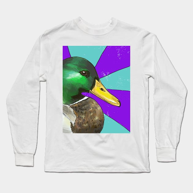 Mallard Long Sleeve T-Shirt by shehitsback